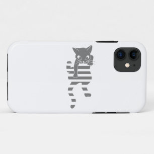 Case-Mate iPhone Case Cat climbing page lines - choose background color