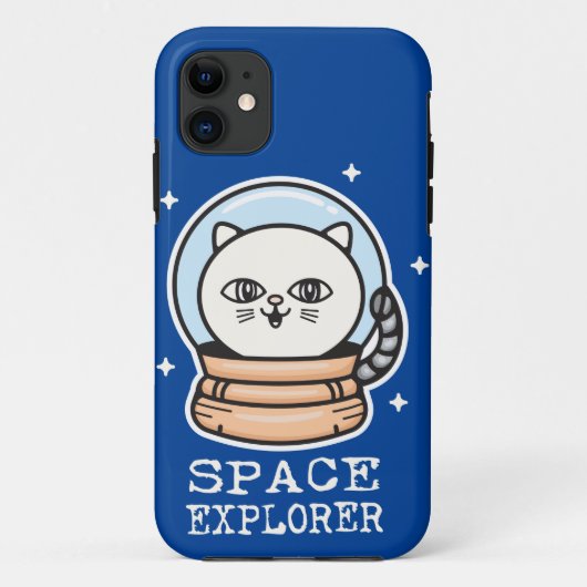 Coques Case-Mate iPhone Cat de l'Explorateur d'espace (Dos)
