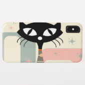 Coques Case-Mate iPhone Cat du milieu du siècle moderne (Dos (Horizontal))