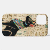 Coques Case-Mate iPhone Cat égyptien - Bastet sur le papyrus (Verso (horizontal))