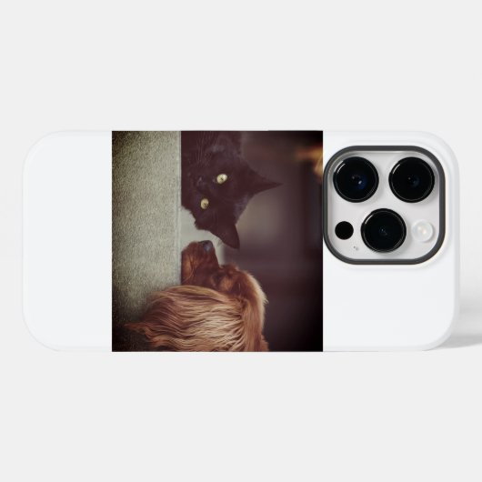 Coques Case-Mate iPhone Cat et chien Log Téléphone Case (Verso (horizontal))