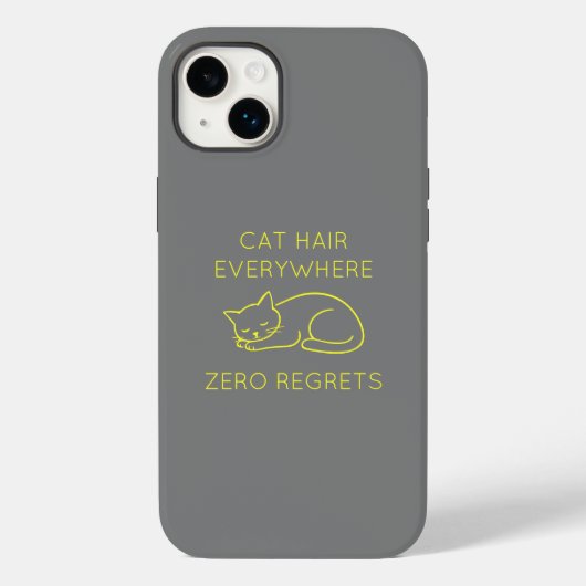 Coques Case-Mate iPhone Cat hair everywhere zero regrets (Verso)