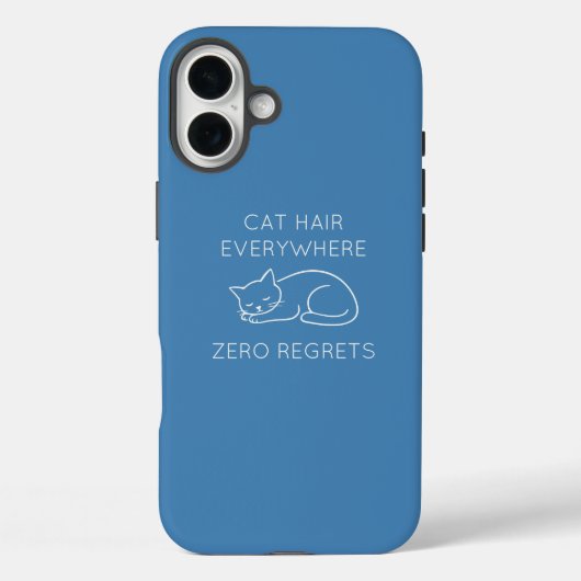 Coques Case-Mate iPhone Cat hair everywhere zero regrets (Verso)