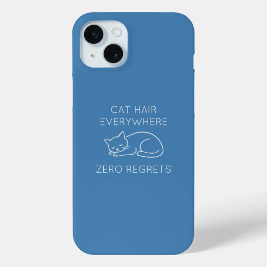 Coques Case-Mate iPhone Cat hair everywhere zero regrets (Verso)