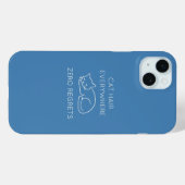 Coques Case-Mate iPhone Cat hair everywhere zero regrets (Verso (horizontal))
