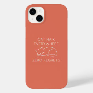 Coque Pour iPhone 14 Plus Cat hair everywhere zero regrets