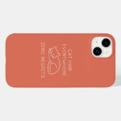 Coques Case-Mate iPhone Cat hair everywhere zero regrets (Verso (horizontal))