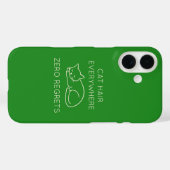Coques Case-Mate iPhone Cat hair everywhere zero regrets (Verso (horizontal))