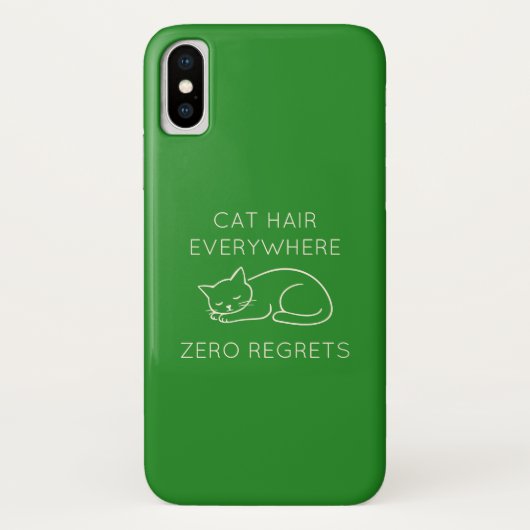 Coques Case-Mate iPhone Cat hair everywhere zero regrets (Dos)