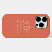 Coques Case-Mate iPhone Cat hair everywhere zero regrets (Verso (horizontal))