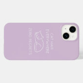 Coques Case-Mate iPhone Cat hair everywhere zero regrets (Verso (horizontal))