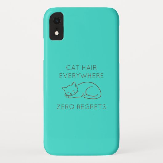 Coques Case-Mate iPhone Cat hair everywhere zero regrets (Dos)