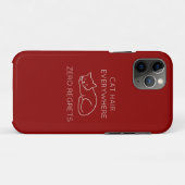 Coques Case-Mate iPhone Cat hair everywhere zero regrets (Dos (Horizontal))