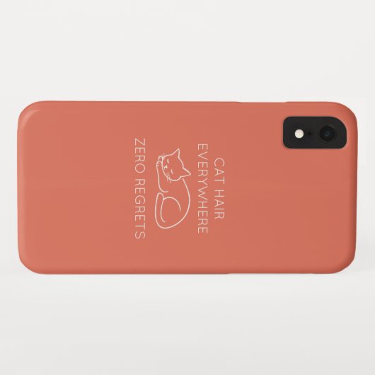 Coques Case-Mate iPhone Cat hair everywhere zero regrets (Dos (Horizontal))