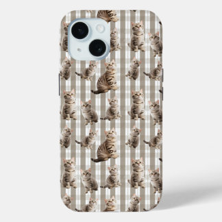 Coque Pour iPhone 15 Cat iPhone 15 Téléphone Case