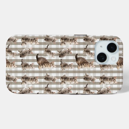 Coques Case-Mate iPhone Cat iPhone 15 Téléphone Case (Verso (horizontal))