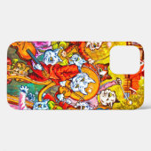 Coques Case-Mate iPhone Cat Musical Band (Verso (horizontal))