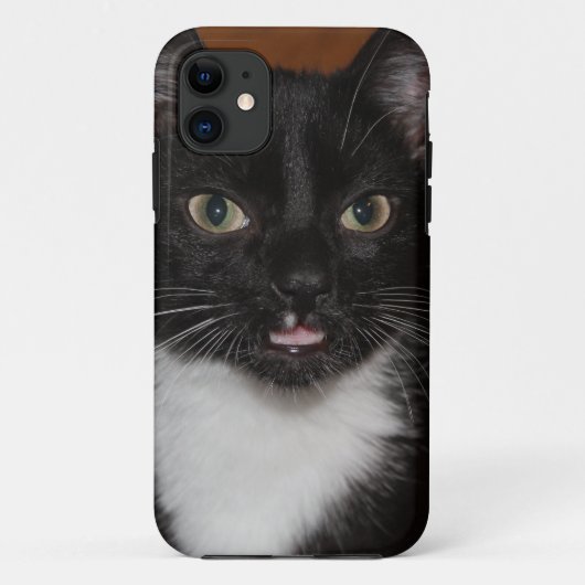 COQUES Case-Mate iPhone CAT NOIR ET BLANC (Dos)