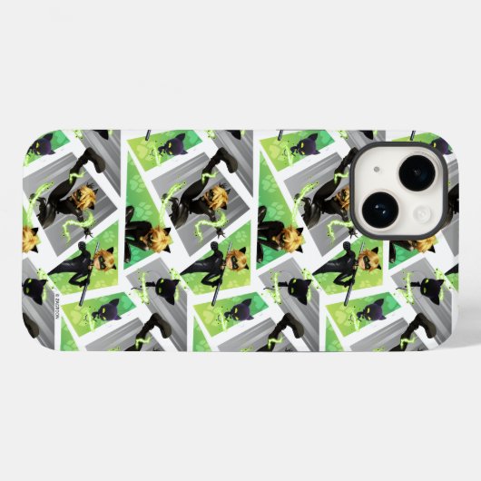 Coques Case-Mate iPhone Cat Noir & Motif Plagg (Verso (horizontal))