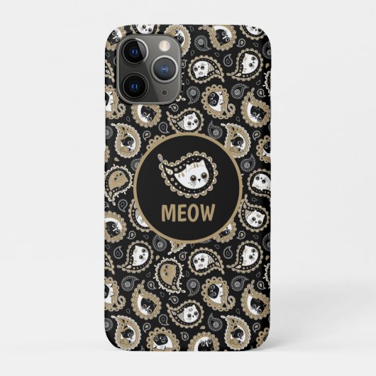 Coques Case-Mate iPhone Cat Paisley (Dos)