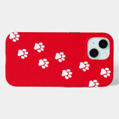 Coques Case-Mate iPhone Cat Paw Trace Motif personnalisable (Verso (horizontal))