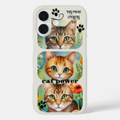 Coques Case-Mate iPhone Cat Power Funny Purring Device Phone Case  (Verso)