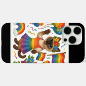 Coques Case-Mate iPhone Cat Pride Paws Pride d'inspiration chat LGBTQ (Verso (horizontal))