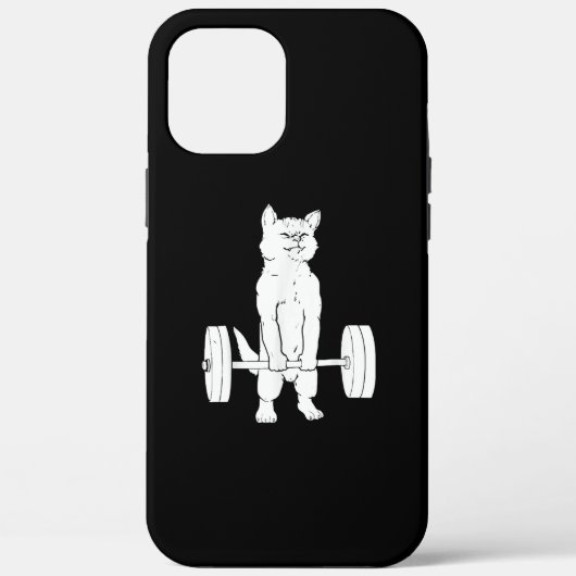 Coques Case-Mate iPhone Cat Weightlifting And Gym (Verso)