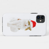 Coques Case-Mate iPhone Cat with Santa's Hat Case-mate iPhone Case (Dos (Horizontal))