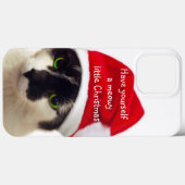 Coques Case-Mate iPhone Cat with Santa's Hat Case-mate iPhone Case (Verso (horizontal))