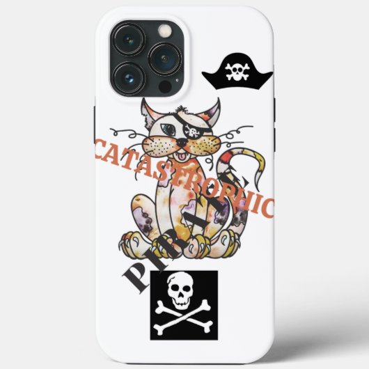Coques Case-Mate iPhone Catastrophique Pirate CAT (Verso)