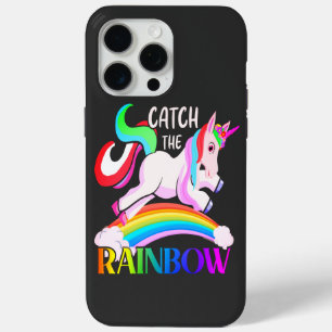 Coque iPhone 15 Pro Max Catch the Rainbow - Unicorn Designs-15989