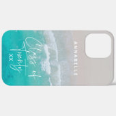 Coques Case-Mate iPhone catégorie de sable tropical de l'océan (Retour (horizontal))