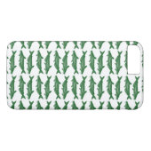 Coques Case-Mate iPhone Catfish à tête de taureau verte (Dos (Horizontal))