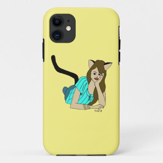 Coques Case-Mate iPhone catgirl (Dos)