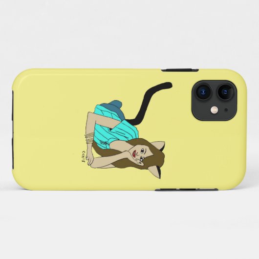 Coques Case-Mate iPhone catgirl (Dos (Horizontal))