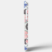 Coques Case-Mate iPhone Cath Kidston Londres Design fleurs bleues (Verso / Gauche)