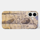 Coques Case-Mate iPhone Cathédrale de Rouen, Harmony Blue Gold de Claude M (Verso (horizontal))