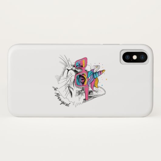 Coques Case-Mate iPhone Caticorn | ainsi Meowgical (Dos (Horizontal))