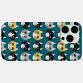 Coques Case-Mate iPhone Cats teal (Verso (horizontal))