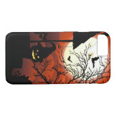 Coques Case-Mate iPhone Cauchemar sanglant de clair de lune de Halloween (Dos (Horizontal))