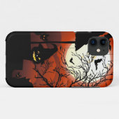 Coques Case-Mate iPhone Cauchemar sanglant de clair de lune de Halloween (Dos (Horizontal))