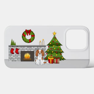 Case-Mate iPhone Case Cavalier Blenheim Chien Dans Une Salle De Noël Fes