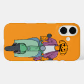 Coques Case-Mate iPhone Cavalier Citrouille sur Scooter Menthe (Verso (horizontal))