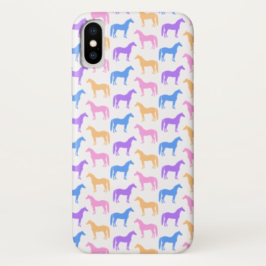 Coques Case-Mate iPhone cavalier équestre coloré (Dos)