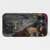 Coques Case-Mate iPhone Cavalier King Charles, Noir et Tan, Téléphone (Dos (Horizontal))