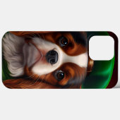 Coques Case-Mate iPhone Cavalier King Charles Spaniel à la Saint-Patrick (Verso (horizontal))