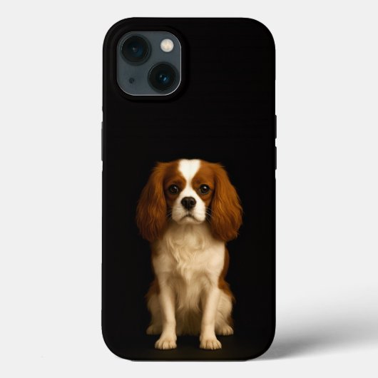 Coques Case-Mate iPhone Cavalier King Charles Spaniel noir 4 Luxe iPhone 1 (Verso)