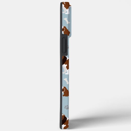 Coques Case-Mate iPhone Cavalier King Charles Spaniel Paws and Bones (Verso / Droite)