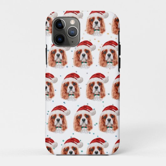 Coques Case-Mate iPhone Cavalier King Charles Spaniel Race de Chien Noël (Dos)